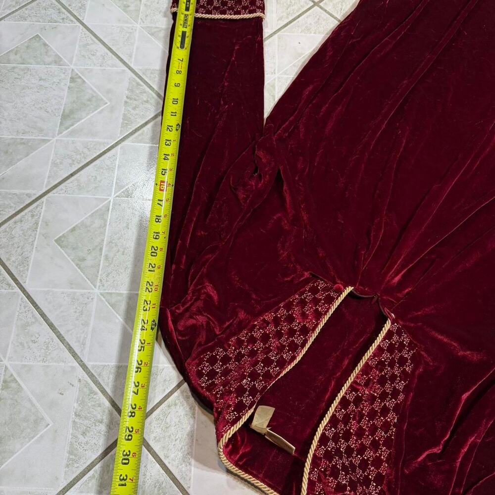 Adonna vtg renaissance‎ robe burgundy - Picture 7 of 7